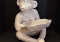 Ceramic 17" Monkey with Tray