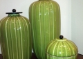 Green Ceramic Ginger Jars
