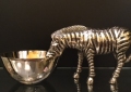 Metal Zebra Bowl