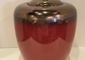 Red/Gold Lidded Jar